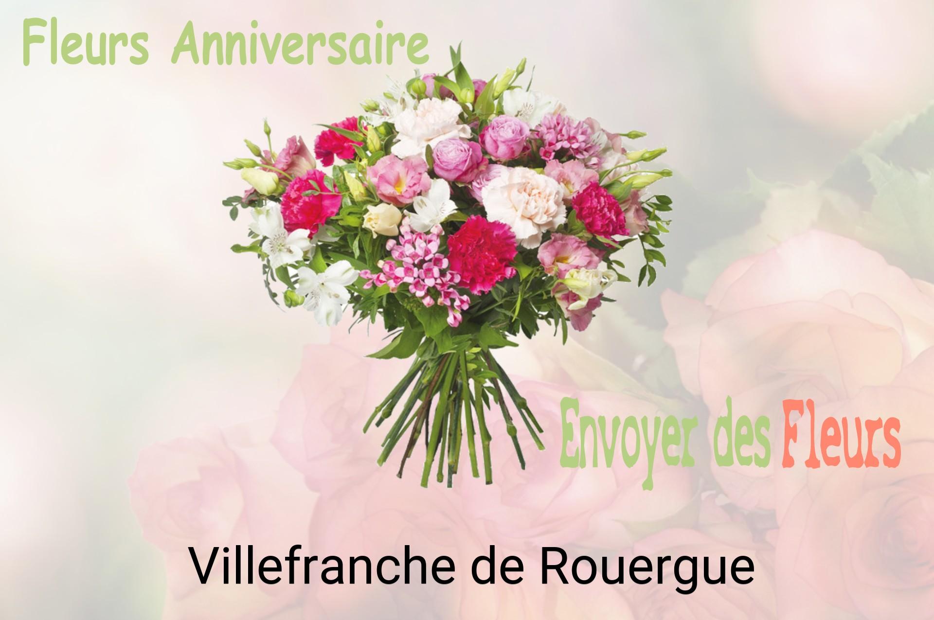 Bouquet de fleurs d’anniversaire livré à Villefranche-de-Rouergue